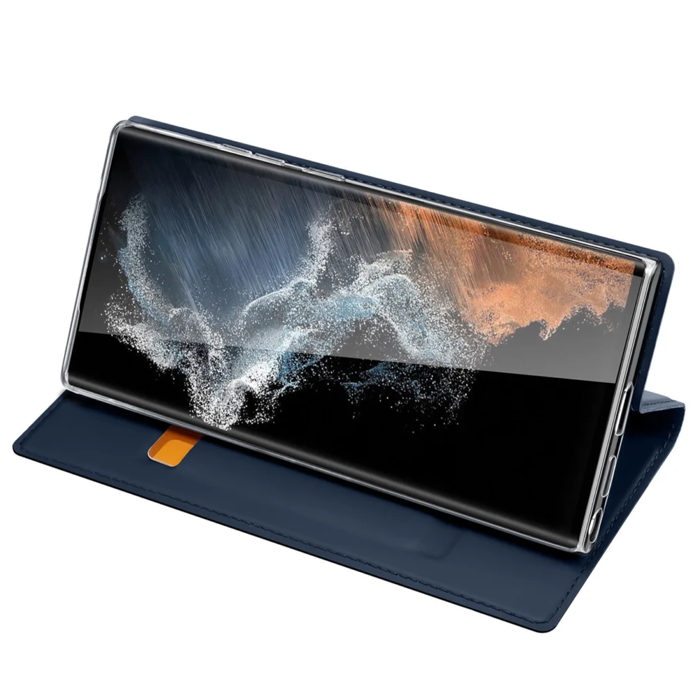 Dux Ducis Skin Pro Case for Samsung Galaxy S23 Ultra Flip Card Wallet Stand Blueeng