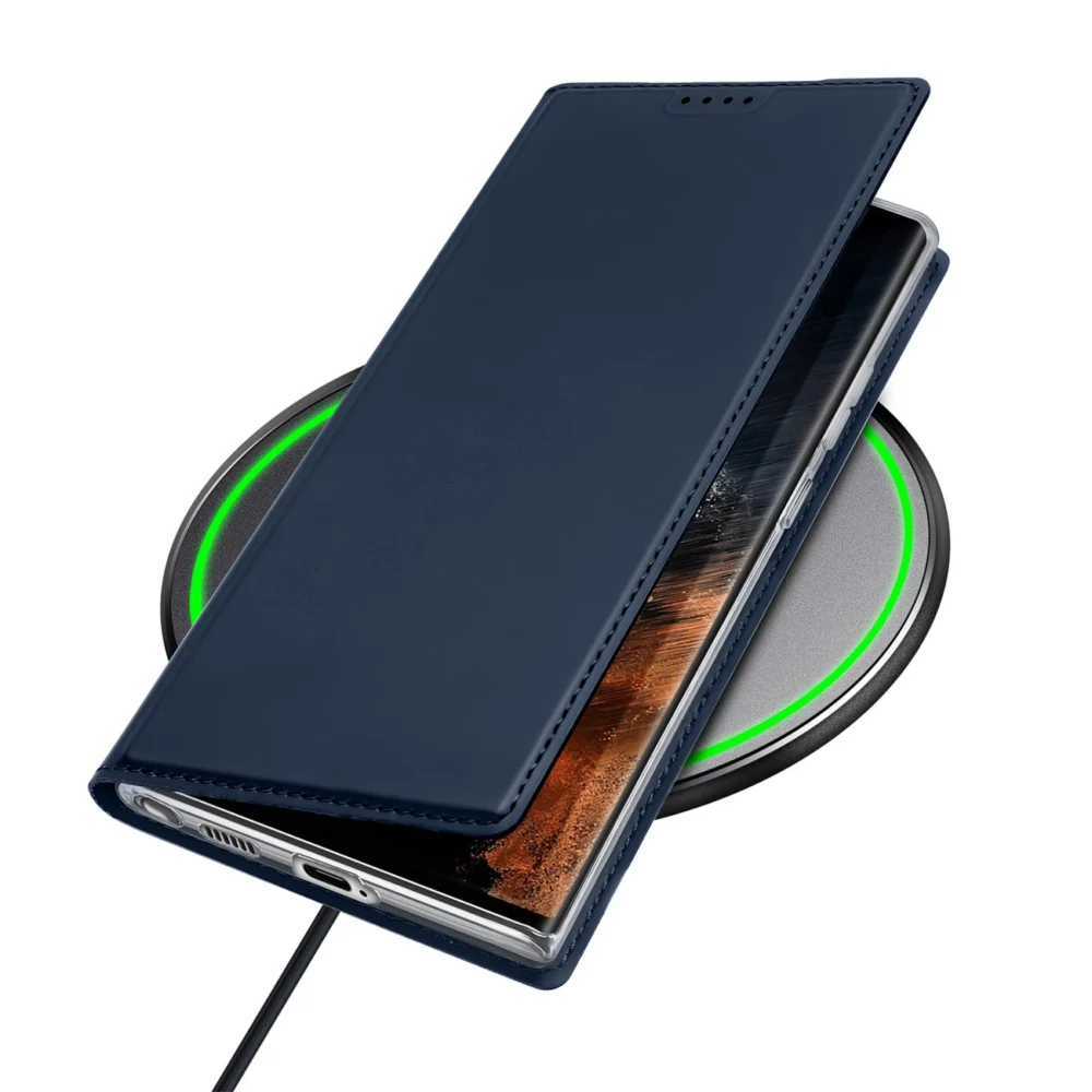 Dux Ducis Skin Pro Case for Samsung Galaxy S23 Ultra Flip Card Wallet Stand Blueeng