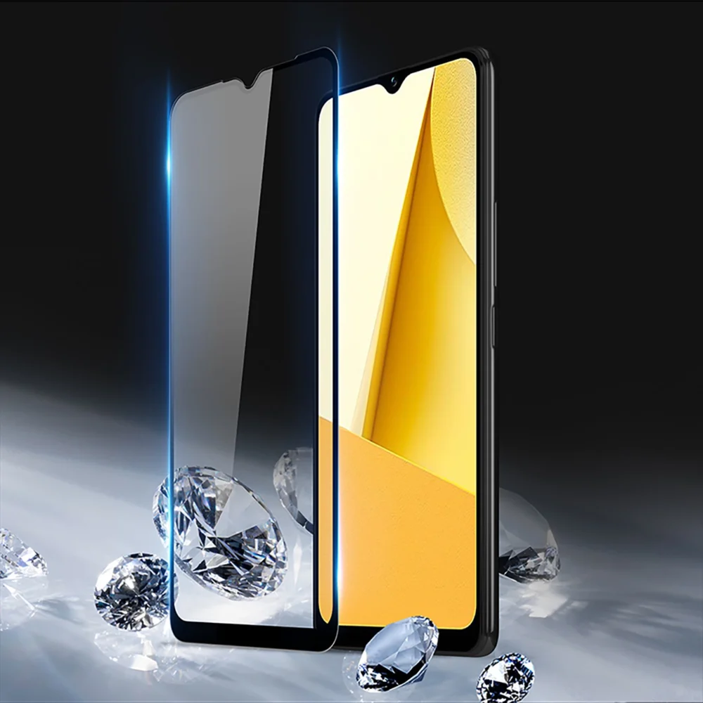 Dux Ducis 9D Tempered Glass Vivo Y16 / Y02s full screen with frame black (case friendly)eng