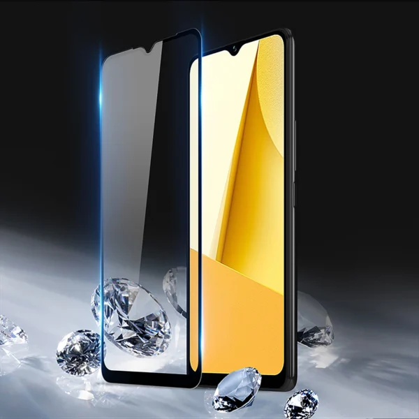 Dux Ducis 9D Tempered Glass Vivo Y16 / Y02s full screen with frame black (case friendly)eng