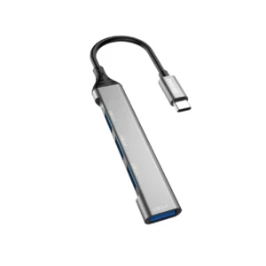 Dudao HUB 4in1 USB-C - 4x USB-A (3 x USB2.0 / USB3.0) 6.3cm black (A16T)eng