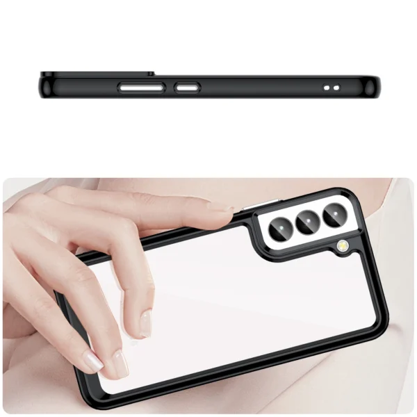 Outer Space Case for Samsung Galaxy S23+ cover with a flexible frame blackeng