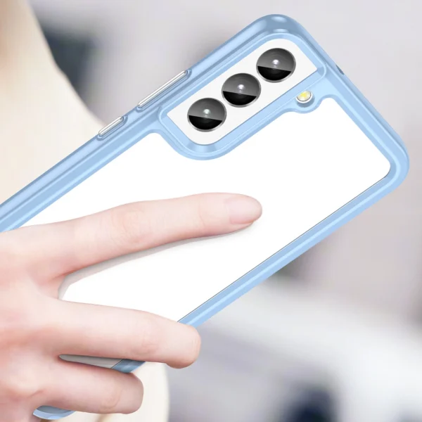 Outer Space Case for Samsung Galaxy S23 cover with a flexible frame blueeng