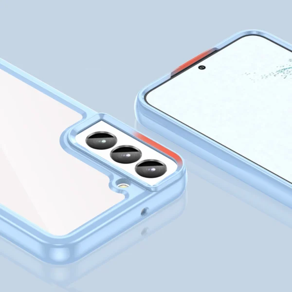 Outer Space Case for Samsung Galaxy S23 cover with a flexible frame blueeng