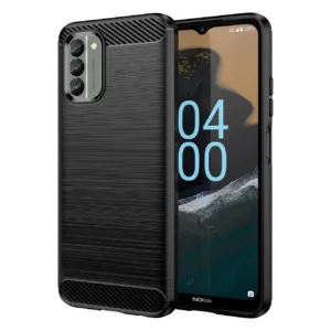 Carbon Case cover for Nokia G400 flexible silicone carbon cover blackeng