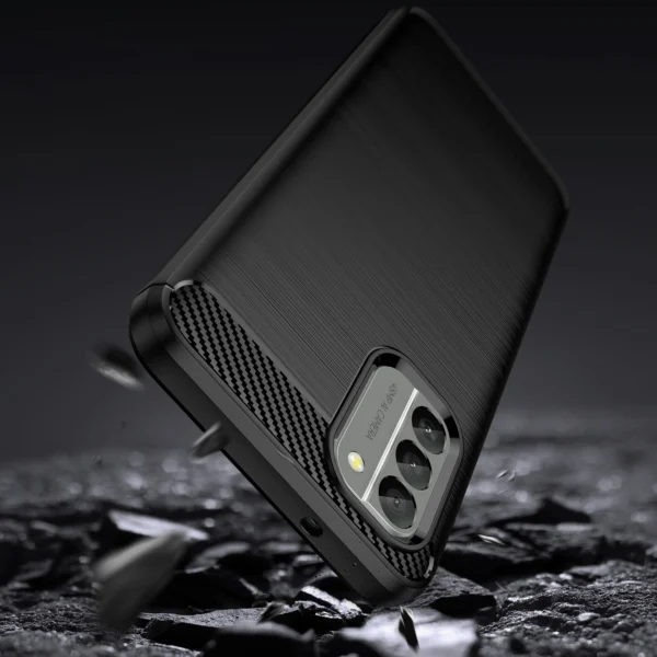 Carbon Case cover for Nokia G400 flexible silicone carbon cover blackeng
