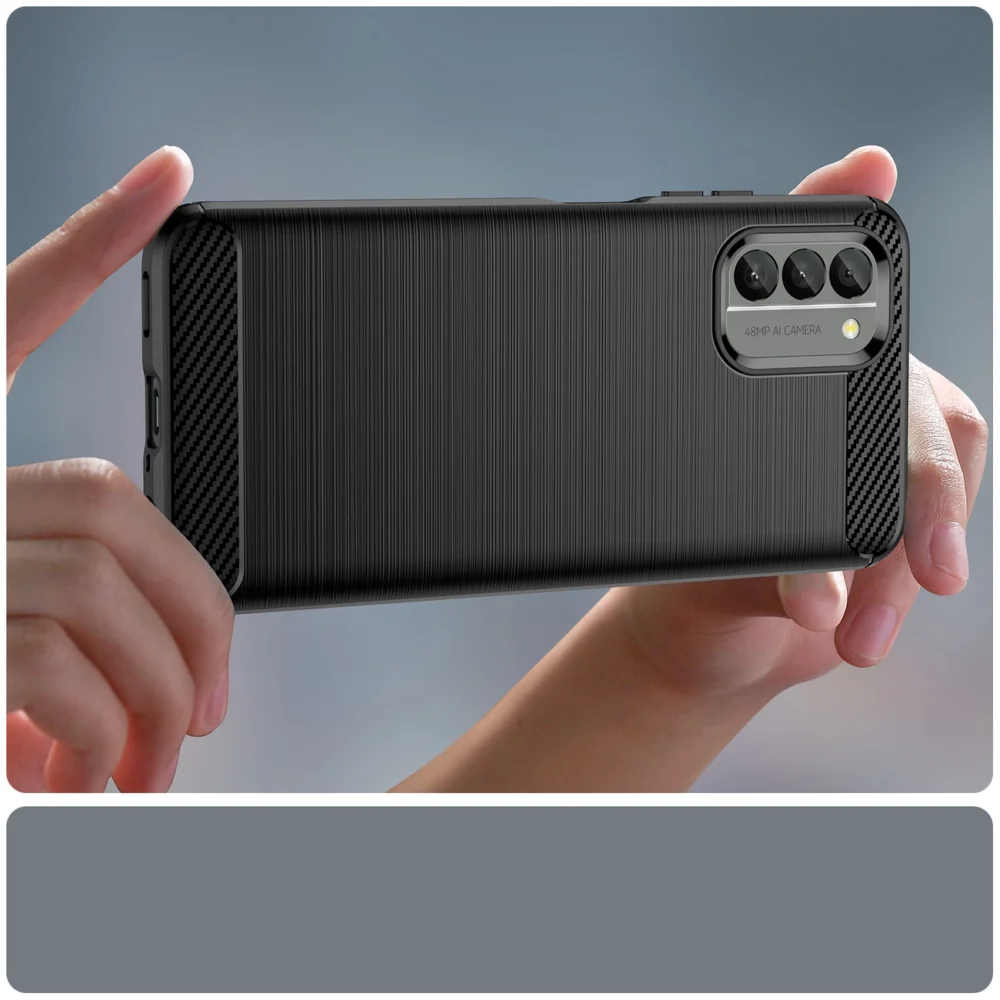Carbon Case cover for Nokia G400 flexible silicone carbon cover blackeng