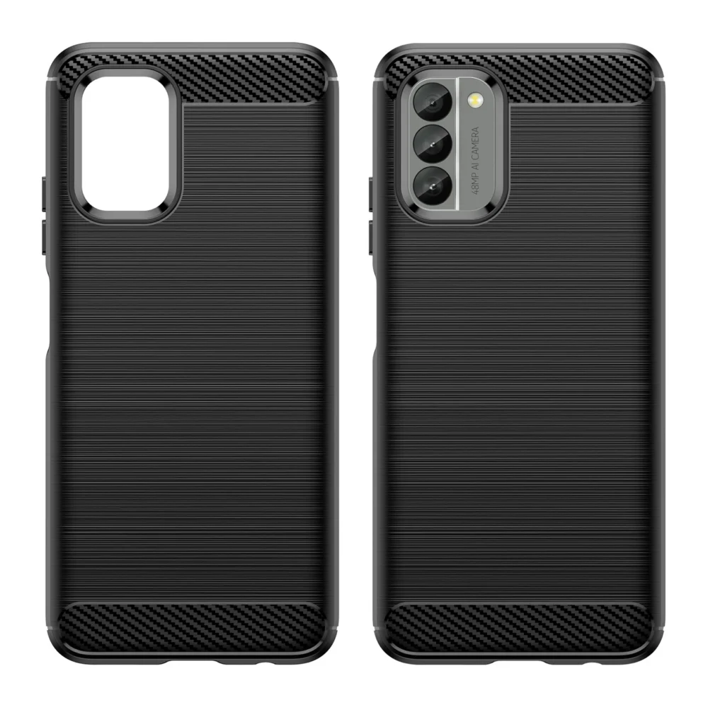 Carbon Case cover for Nokia G400 flexible silicone carbon cover blackeng