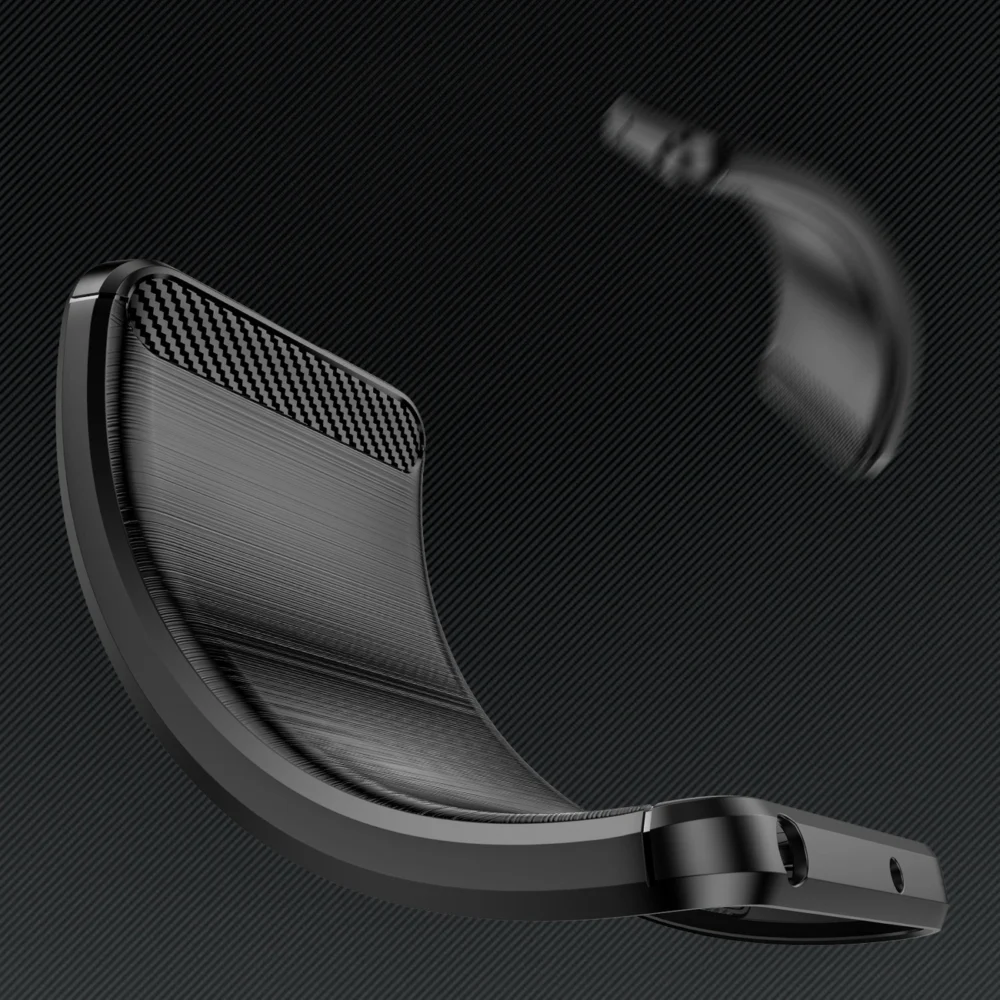Carbon Case case for Realme C33 flexible silicone carbon cover blackeng