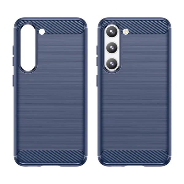 Carbon Case for Samsung Galaxy S23+ flexible silicone carbon cover blueeng