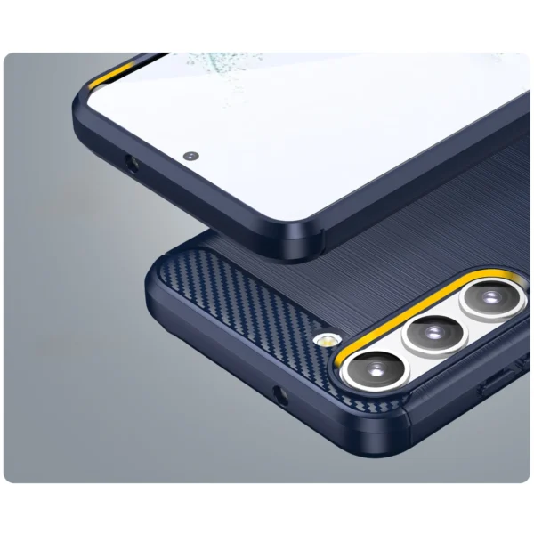 Carbon Case for Samsung Galaxy S23+ flexible silicone carbon cover blueeng