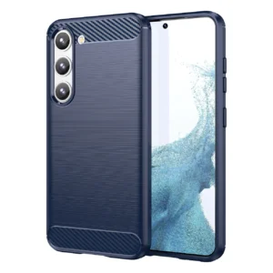 Carbon Case for Samsung Galaxy S23 flexible silicone carbon cover blueeng