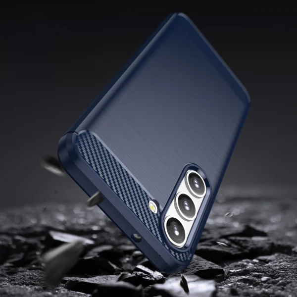 Carbon Case for Samsung Galaxy S23 flexible silicone carbon cover blueeng
