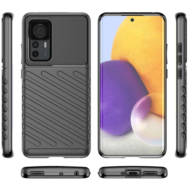 Thunder Case case for Xiaomi 12T Pro / Xiaomi 12T silicone armor case blackeng
