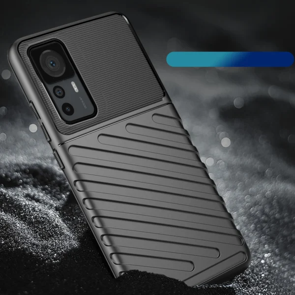 Thunder Case case for Xiaomi 12T Pro / Xiaomi 12T silicone armor case blackeng