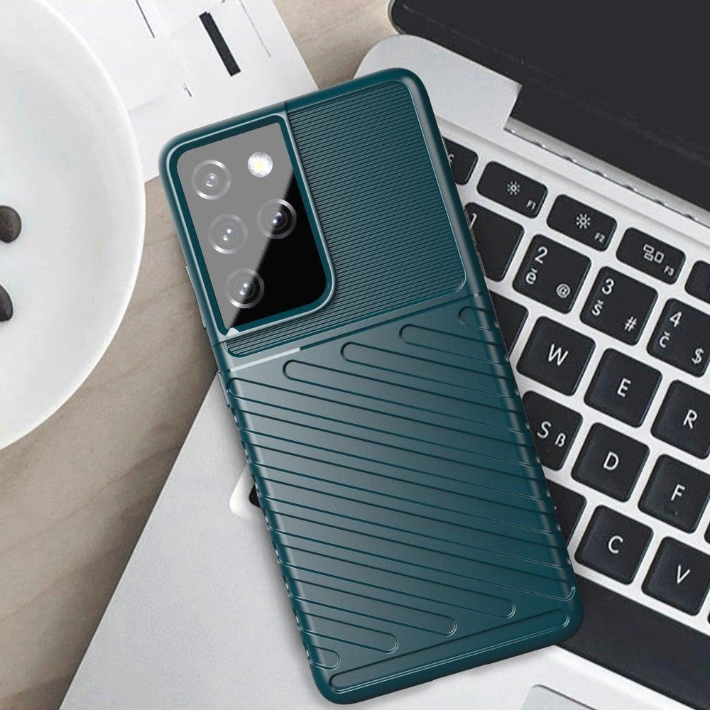 Thunder Case for Samsung Galaxy S23 Ultra silicone armor case blueeng