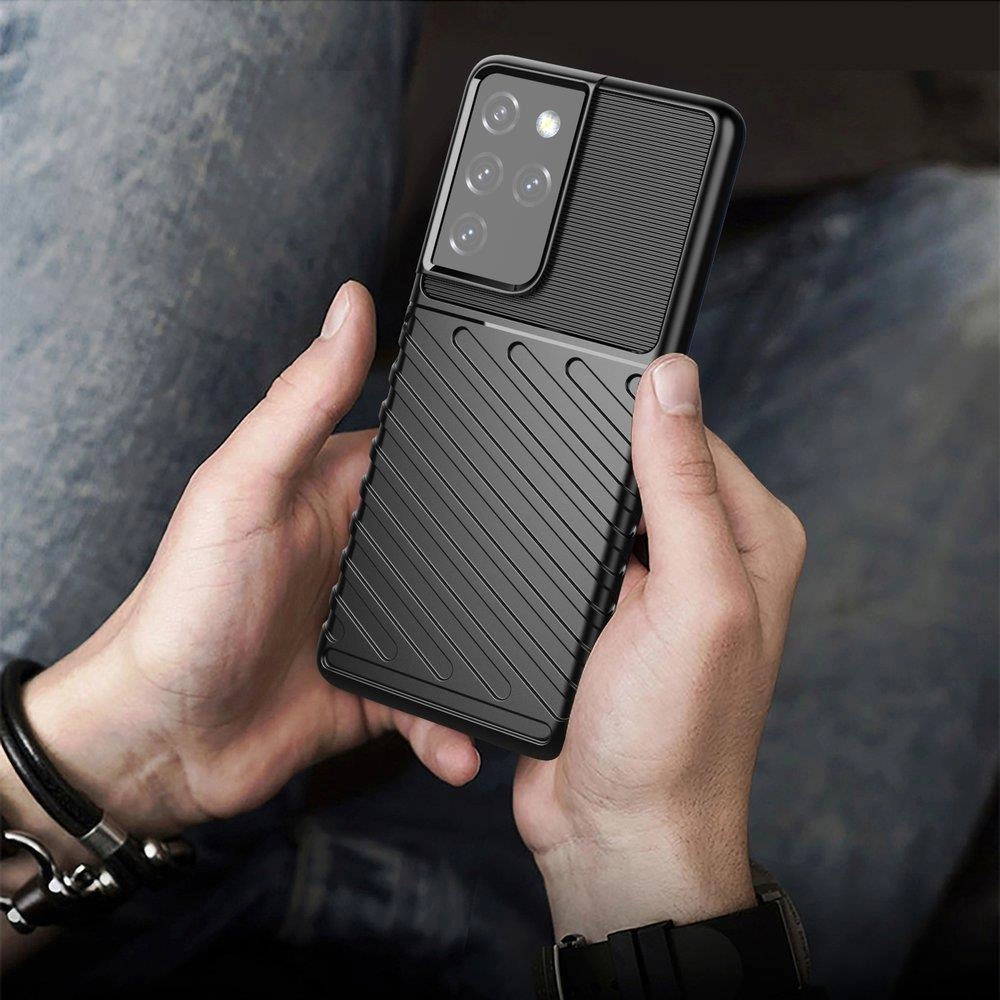 Thunder Case for Samsung Galaxy S23 Ultra silicone armor case blueeng
