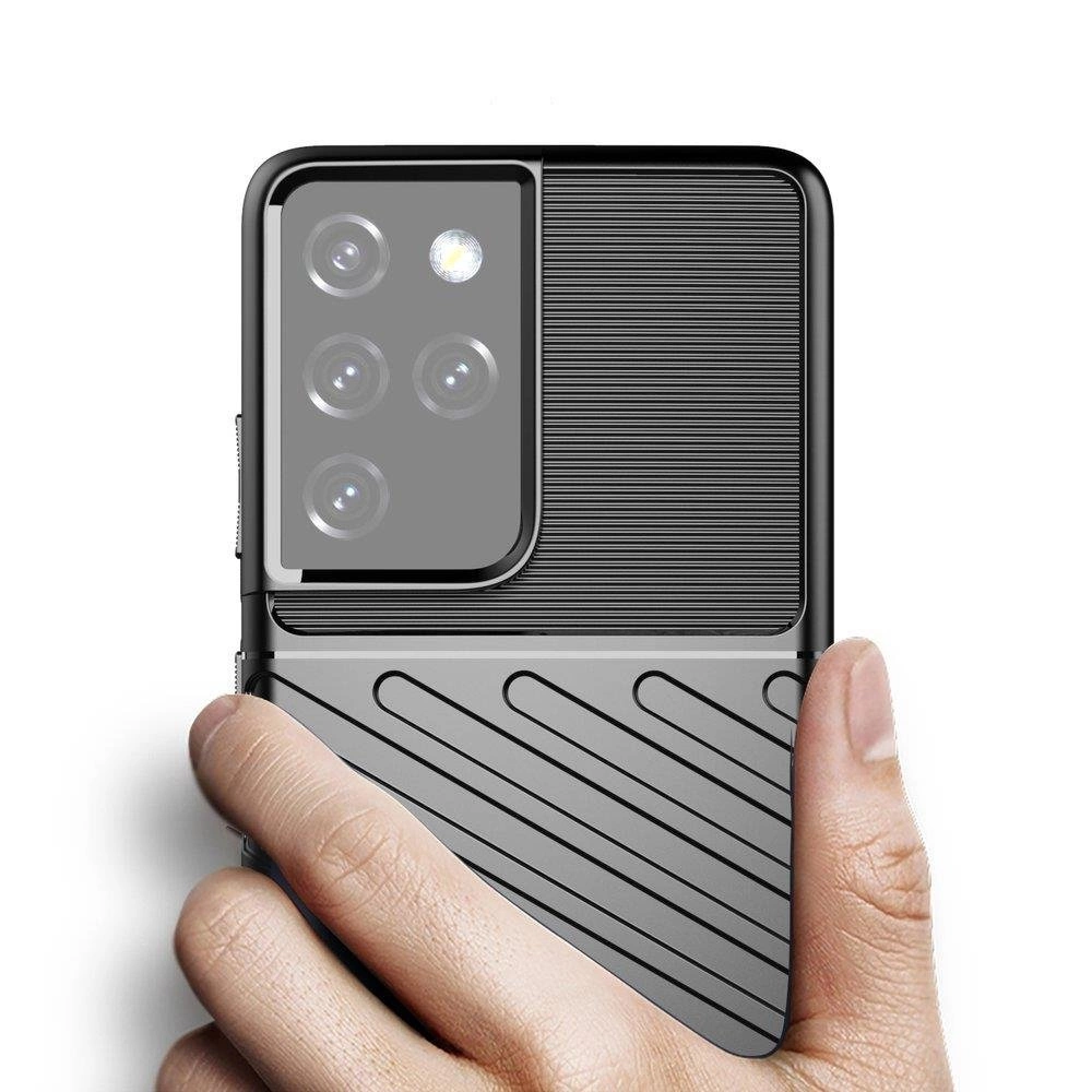Thunder Case case for Samsung Galaxy S23 Ultra silicone armor case blackeng
