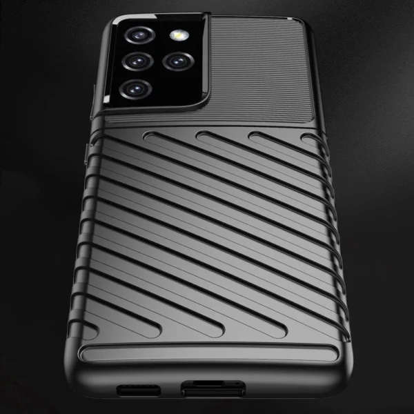 Thunder Case case for Samsung Galaxy S23 Ultra silicone armor case blackeng