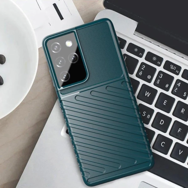 Thunder Case case for Samsung Galaxy S23 Ultra silicone armor case blackeng