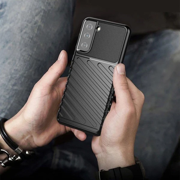 Thunder Case case for Samsung Galaxy S23+ silicone armor case blueeng