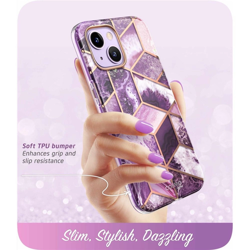 Supcase Cosmo iPhone 14 Plus Case - Pink Marbleeng
