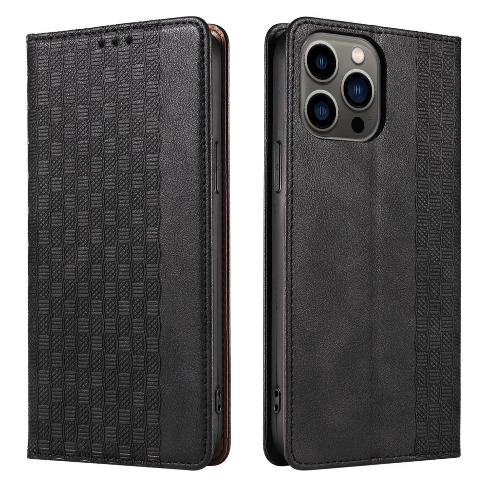 Magnet Strap Case for Samsung Galaxy S23+ Flip Wallet Mini Lanyard Stand Blackeng