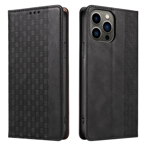Magnet Strap Case for Samsung Galaxy S23+ Flip Wallet Mini Lanyard Stand Blackeng