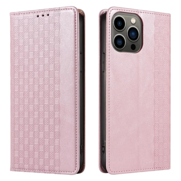 Magnet Strap Case for Samsung Galaxy S23+ Flip Wallet Mini Lanyard Stand Pinkeng