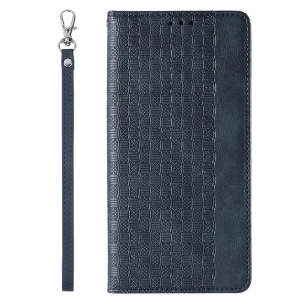 Magnet Strap Case Case for Samsung Galaxy S23 Ultra Flip Wallet Mini Lanyard Stand Blueeng