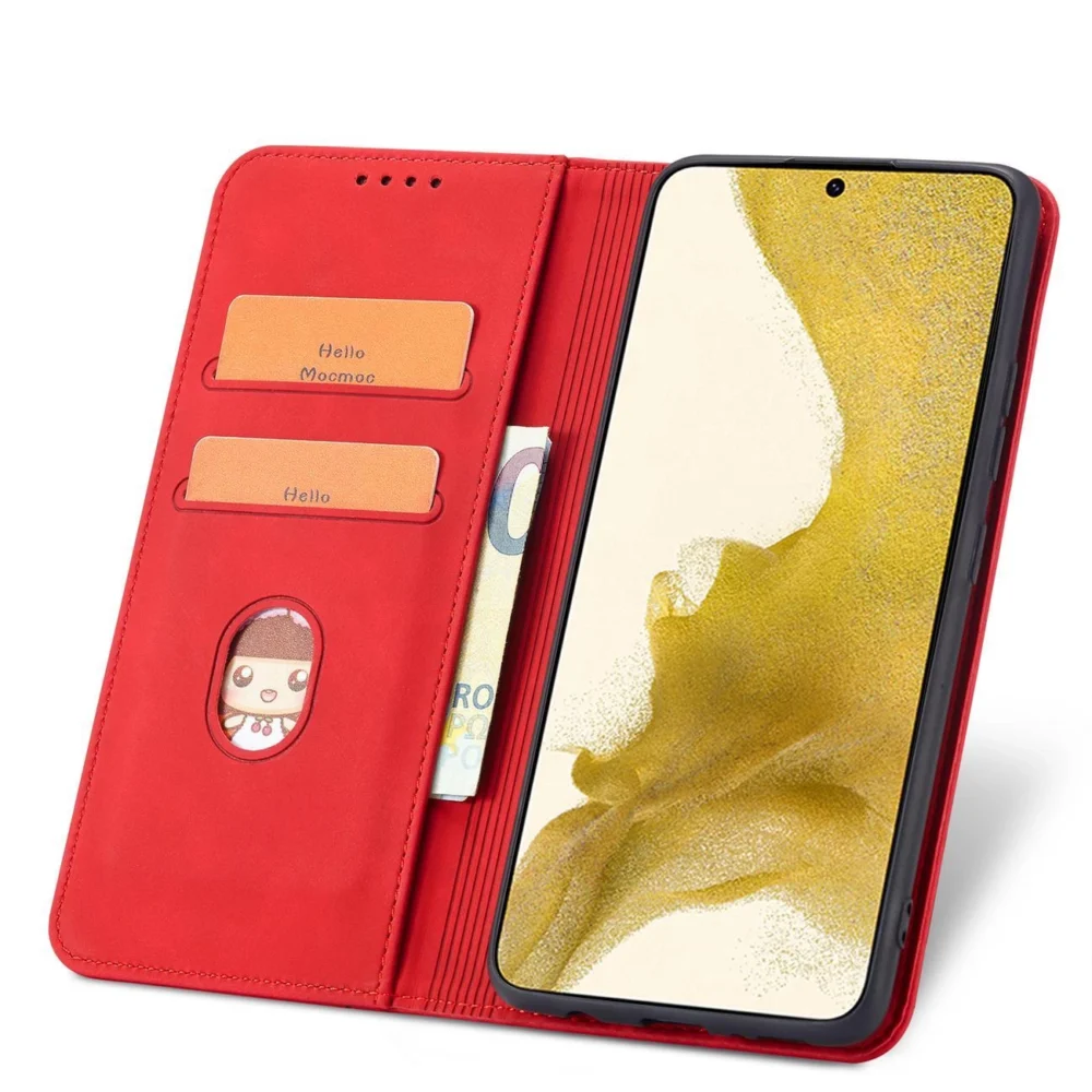 Magnet Fancy Case for Samsung Galaxy S23 flip cover wallet stand redeng