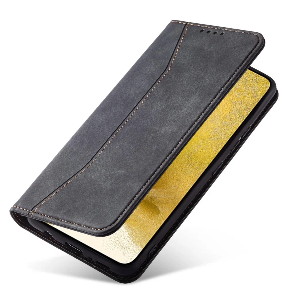 Magnet Fancy Case for Samsung Galaxy S23+ flip cover wallet stand blackeng