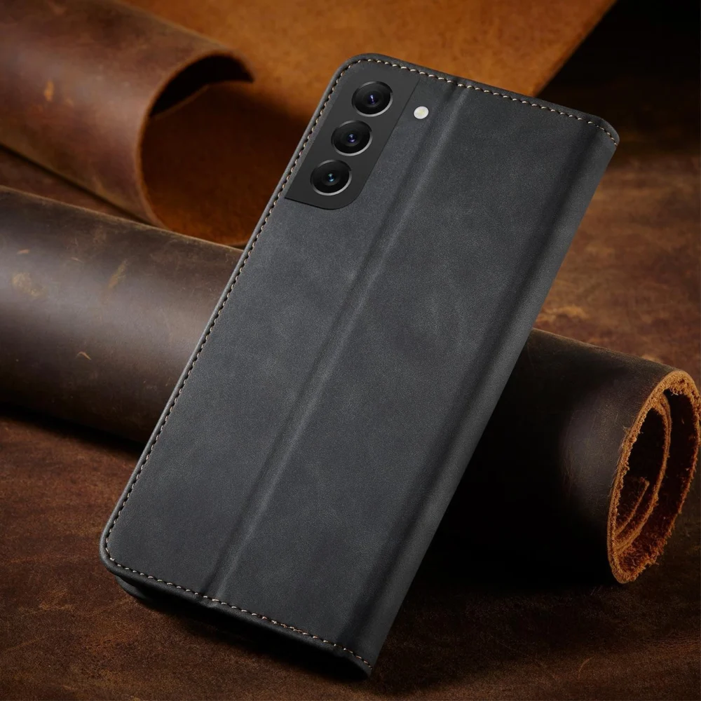 Magnet Fancy Case for Samsung Galaxy S23+ flip cover wallet stand blackeng