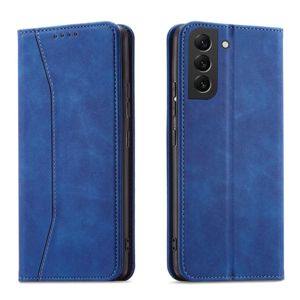Magnet Fancy Case for Samsung Galaxy S23+ flip cover wallet stand blueeng