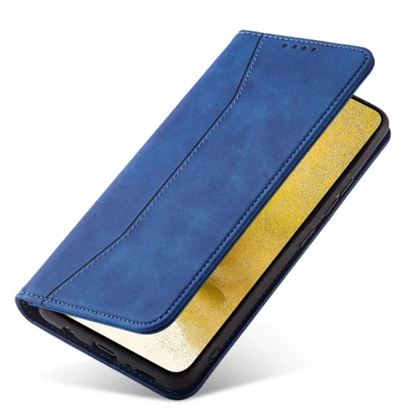 Magnet Fancy Case for Samsung Galaxy S23+ flip cover wallet stand blueeng