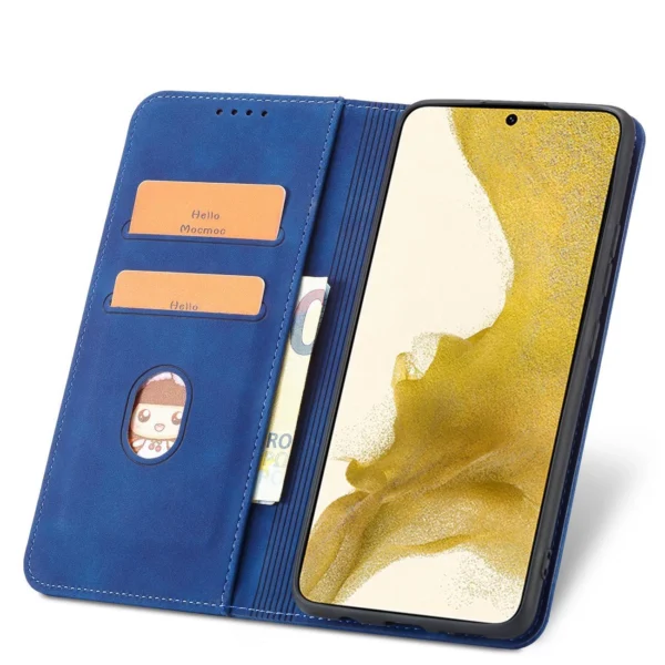 Magnet Fancy Case for Samsung Galaxy S23+ flip cover wallet stand blueeng