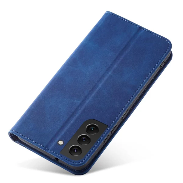 Magnet Fancy Case for Samsung Galaxy S23+ flip cover wallet stand blueeng