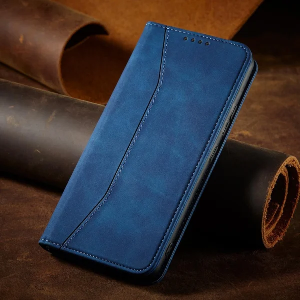 Magnet Fancy Case for Samsung Galaxy S23+ flip cover wallet stand blueeng