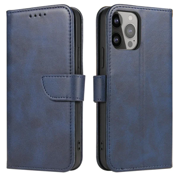 Magnet Case for Samsung Galaxy S23 flip cover wallet stand blueeng