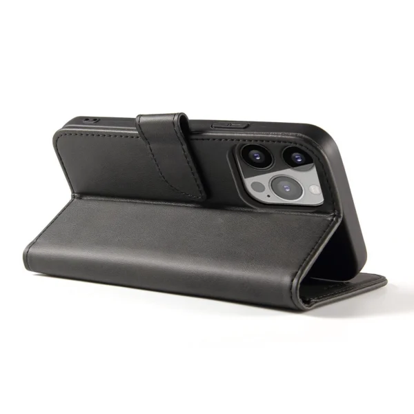 Magnet Case for Motorola Moto E32 cover with flip wallet stand blackeng