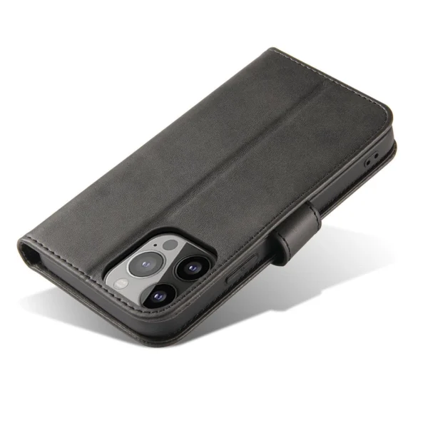Magnet Case for Motorola Moto E32 cover with flip wallet stand blackeng