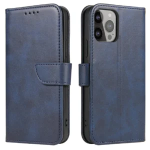 Magnet Case for Samsung Galaxy A14 5G cover with flip wallet stand blueeng