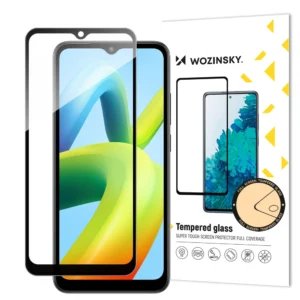 Wozinsky Full Glue Tempered Glass Full Screen Tempered Glass for Xiaomi Redmi A1+ 9H with Black Frameeng