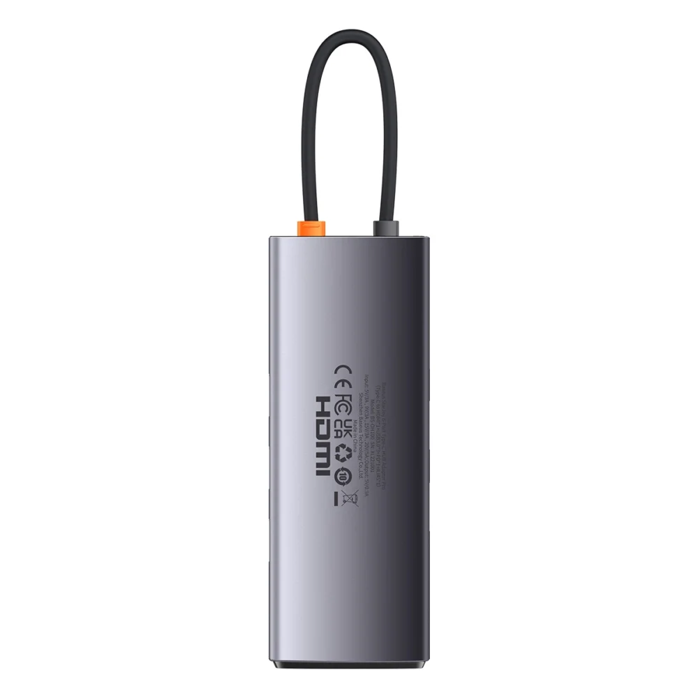 Baseus StarJoy HUB 6-Port USB-C - 3x USB-A / 1x HDMI / 1x RJ45 / 1x USB-C PD grayeng