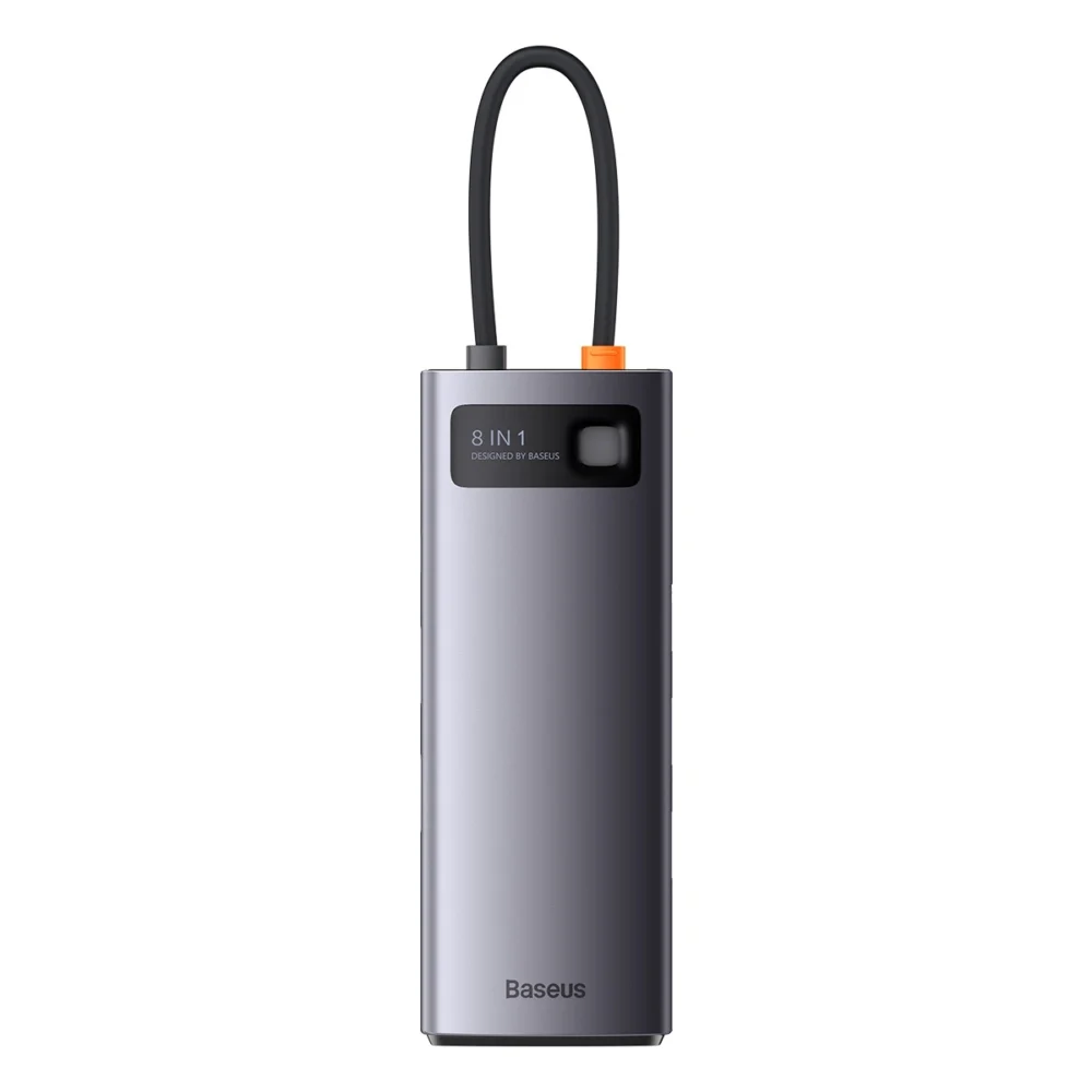 Baseus StarJoy HUB 8-Port USB-C - 3x USB-A / 1x HDMI / 1x RJ45 / 1x SD/TF / 1x USB-C PD grayeng