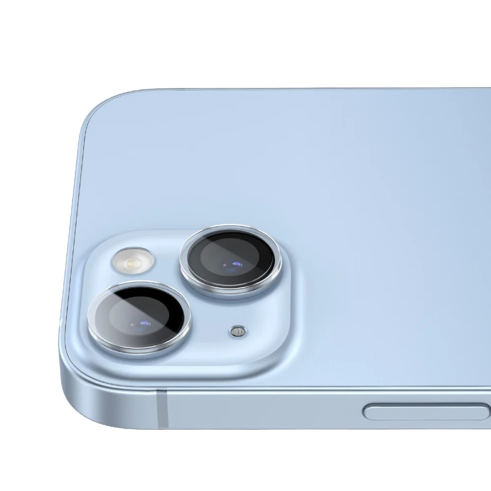Baseus tempered glass for iPhone 14 / iPhone 14 Plus camera lenses transparent + cleaning kiteng