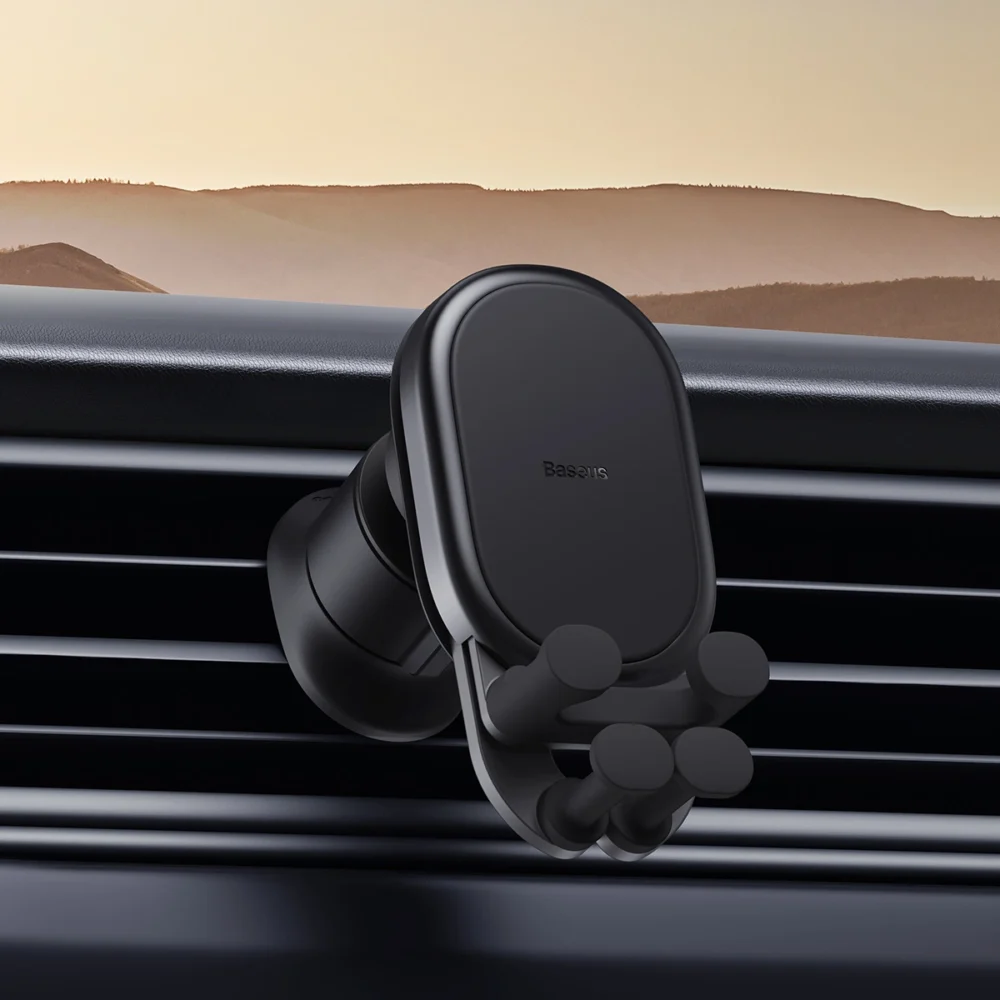 Baseus Stable Series air vent car holder black (SUWX020001)eng