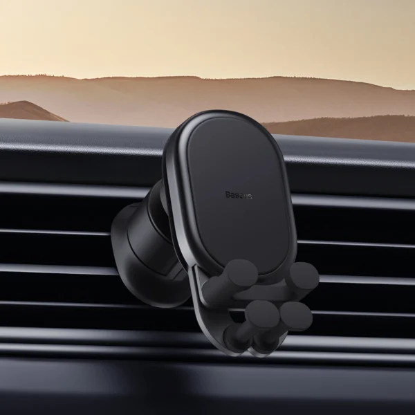 Baseus Stable Series air vent car holder black (SUWX020001)eng