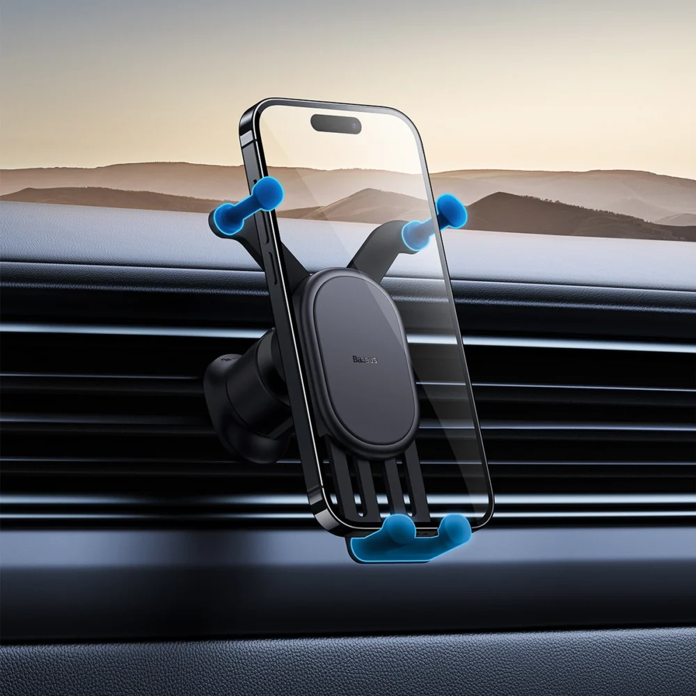 Baseus Stable Series air vent car holder black (SUWX020001)eng