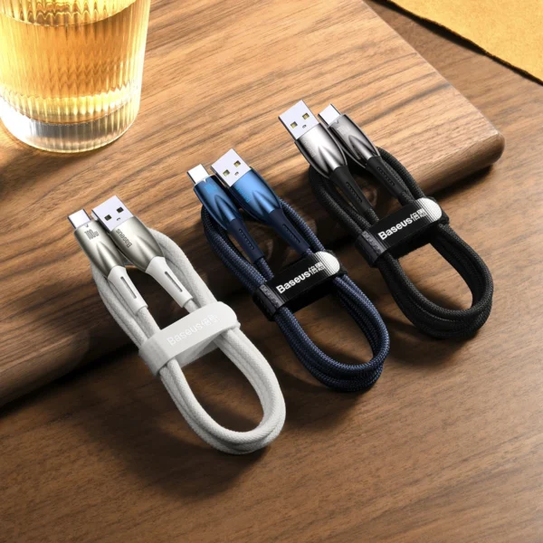 Baseus Glimmer Series Fast Charging Cable USB-A - USB-C 100W 480Mbps 2m blackeng